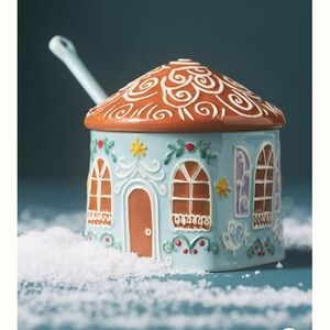 New Anthropologie gingerbread sugar bowl